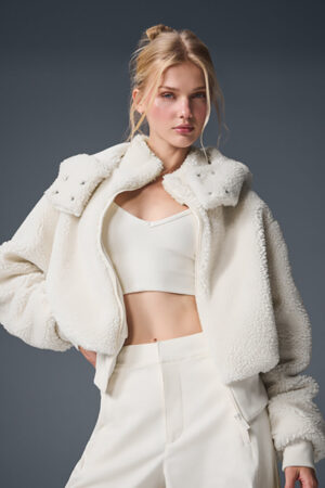 FOXY SHERPA JACKET - White